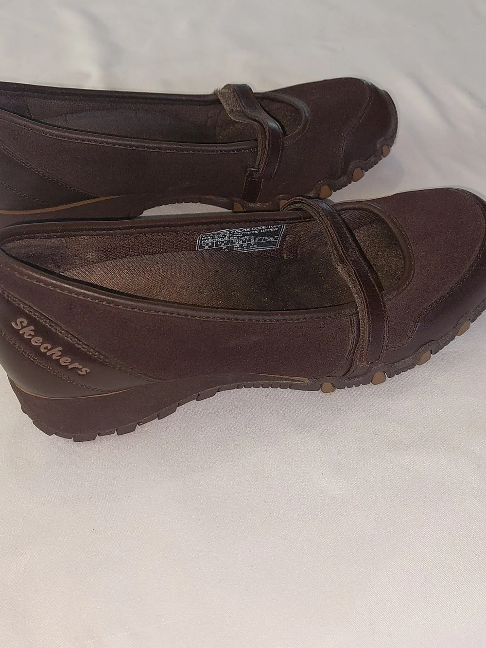 Skechers Women's Mary Jane Flats in Brown - Picture 7 of 7